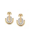 David Webb Unity Diamond Earrings In Gold