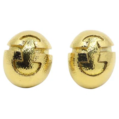 Pre-owned David Webb Vintage  18k Gold Textured Earrings In Multiple