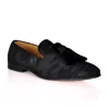 David Wej Men's Alberto Abstract Jacquard Loafers - Black In Black