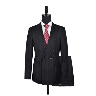 David Wej Men's Aldo Double Breasted Stripe Suit In Black