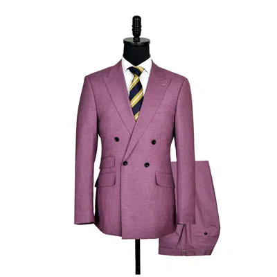 David Wej Men's Aldo Double Breasted Suit In Rouge Pink