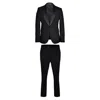 David Wej Men's Alfredo Single Breasted Shawl Lapel Tuxedo – Black In Black