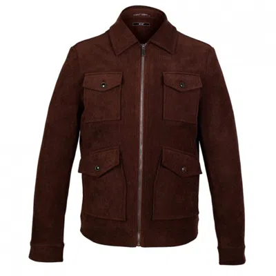 David Wej Men's Ashford Corduroy Jacket - Brown