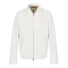 David Wej Men's Ashford Relaxed Aviator Jacket - White In White