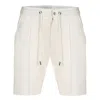 David Wej Men's Ashford Relaxed Drawstring Short - White In White