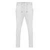 David Wej Men's Ashford Relaxed Drawstring Trouser - White In White