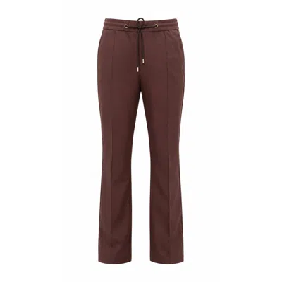 David Wej Men's Ashford Relaxed Loose Fit Drawstring Trouser In Brown