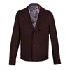 David Wej Men's Ashford Relaxed Patch Pocket Jacket In Brown In Brown