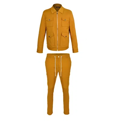 David Wej Men's Ashford Trucker Set - Mustard In Yellow