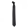 David Wej Men's Black Plain Satin Tie – Charcoal In Black