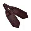 David Wej Men's Black / Red Self Tie Paisley Cravat – Black & Wine In Black/red