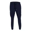 David Wej Men's Blue Drawstring Trousers With Cargo Pockets – Navy In Blue