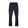 David Wej Men's Blue Enzo Cotton Loose Fit Trouser - Navy
