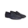 David Wej Men's Blue Lorenzo Grained Leather Loafers - Navy In Blue