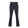 David Wej Men's Blue Paco Loose Fit Chinos Trouser With Side Adjusters In Navy In Blue