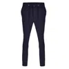 David Wej Men's Blue Plain Drawstring Trouser – Navy In Blue