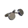 David Wej Men's Blue / Silver Silver Round Gem Cufflinks – Blue In Multi