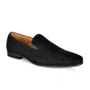 David Wej Men's Bradford Glitter Smart Loafers – Black In Black