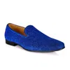 David Wej Men's Bradford Glitter Smart Loafers – Blue In Blue