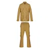 David Wej Men's Brown Ashford Military Set - Biege In Brown