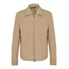 David Wej Men's Brown Ashford Relaxed Aviator Jacket - Beige In Brown