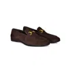 David Wej Men's Brown Lorenzo Suede Loafers - Coffee In Brown