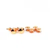 David Wej Men's Circle Cufflinks And Stud Set – Gold In Yellow