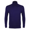 David Wej Men's Dixon Light Wool Roll Neck Jumper – Royal Blue In Blue