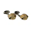 David Wej Men's Gold / Silver Knotted Cufflinks - Gold & Platinum In Multi