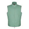 David Wej Men's Green Hugo Linen Gilet - Teal