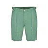 David Wej Men's Green Hugo Linen Short With Side Adjuster - Teal