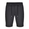 David Wej Men's Grey Enzo Cotton Loose Fit Short - Charcoal