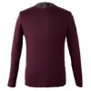 David Wej Men's Harley Crew Neck Sweater - Burgundy In Red