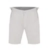David Wej Men's Hugo Linen Short With Side Adjuster - White