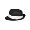David Wej Men's Hugo Trilby Straw Hat - Black In Black