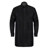 David Wej Men's Kensington Floral Jacquard Tunic Shirt - Black In Black