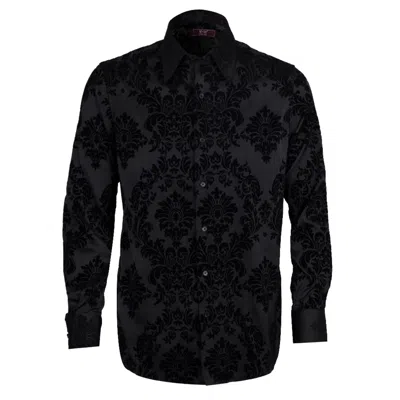 David Wej Men's Kensington Floral Shirt – Black