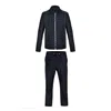 David Wej Men's Kensington Luxury Velvet Jacquard Aviator Set - Navy Blue In Blue