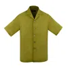 David Wej Men's Kingston Linen Blend Shirt - Olive Green In Green