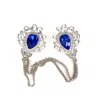 David Wej Men's Knighthood Men's Blue Shimmer Stone With Silver Chain In Silver
