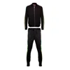 David Wej Men's Lagos Multi Stripe Track Suit - Black In Black