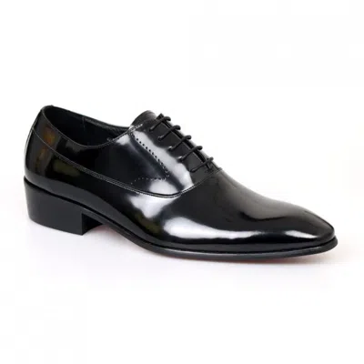David Wej Men's Leather Classic Formal Shoes – Black
