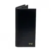 David Wej Men's Long Bifold Wallet – Black In Black