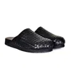 David Wej Men's Lorenzo Handmade Woven Mules - Black In Black