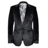 David Wej Men's Maison Velvet Blazer – Black In Black