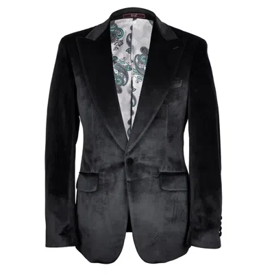 David Wej Men's Maison Velvet Blazer – Black