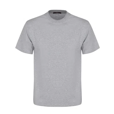David Wej Men's Marco Cotton Crew Neck - Grey In Gray