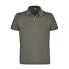 David Wej Men's Marco V-neck Polo Shirt - Grey In Gray