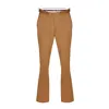David Wej Men's Paco Loose Fit Chinos Trouser With Side Adjusters In Brown In Brown