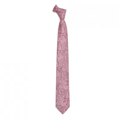 David Wej Men's Paisley Jaquard Tie – Pink
